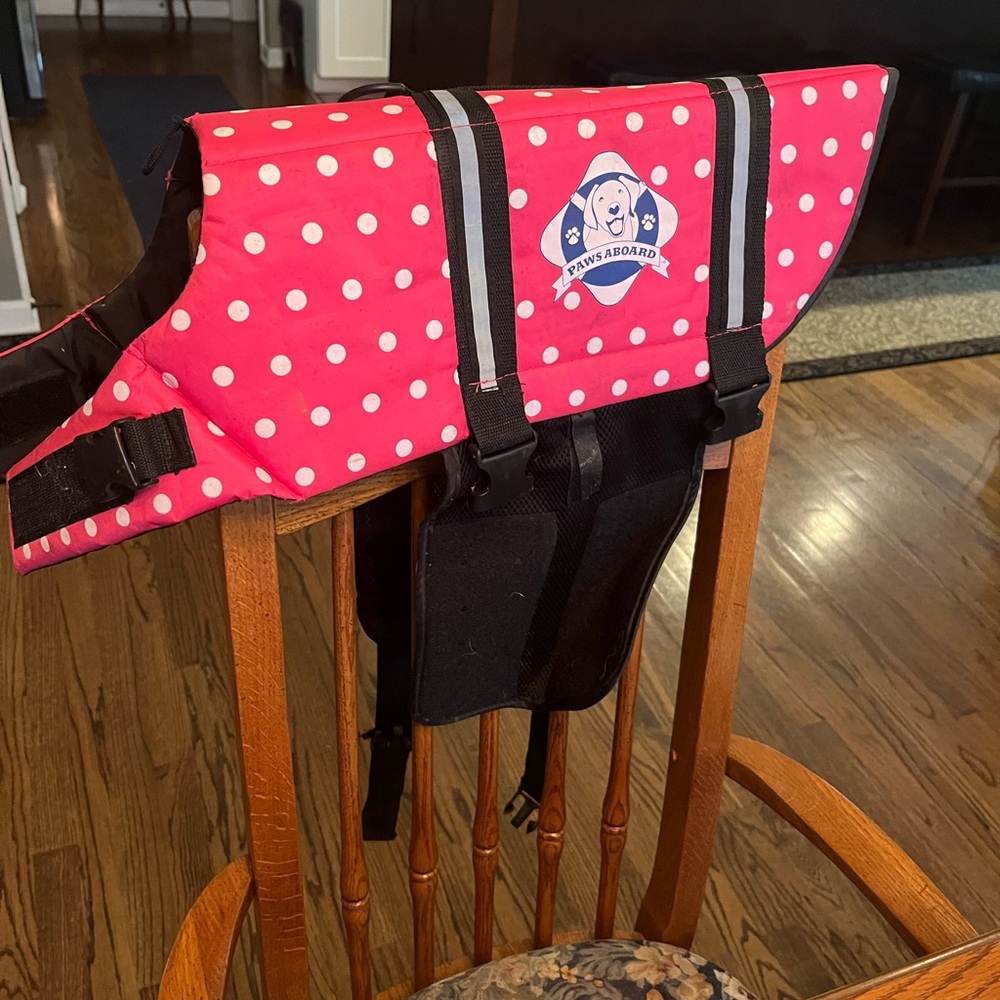 Paws Aboard Dog Water Life Jacket M/L Size Dog